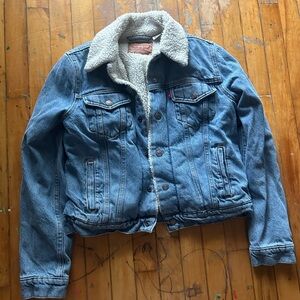 Levi’s Denim Sherpa lined blue Jacket